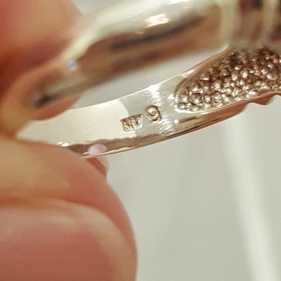 Sterling Amethyst Ring  size 9 - Picture 4 of 5